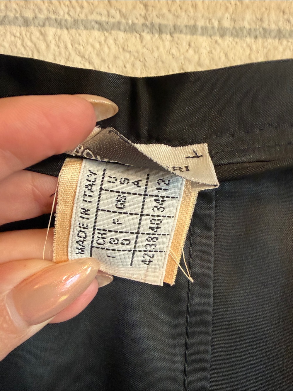 Women's Black Midi Skirt - Picture 7 of 8